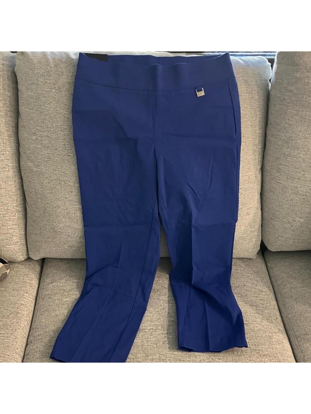 NWT Rafaella Women's Cropped Pants in Vibrant Blue